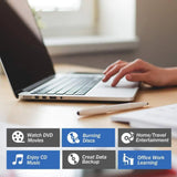 Slim External USB DVDCD Drive for Laptops